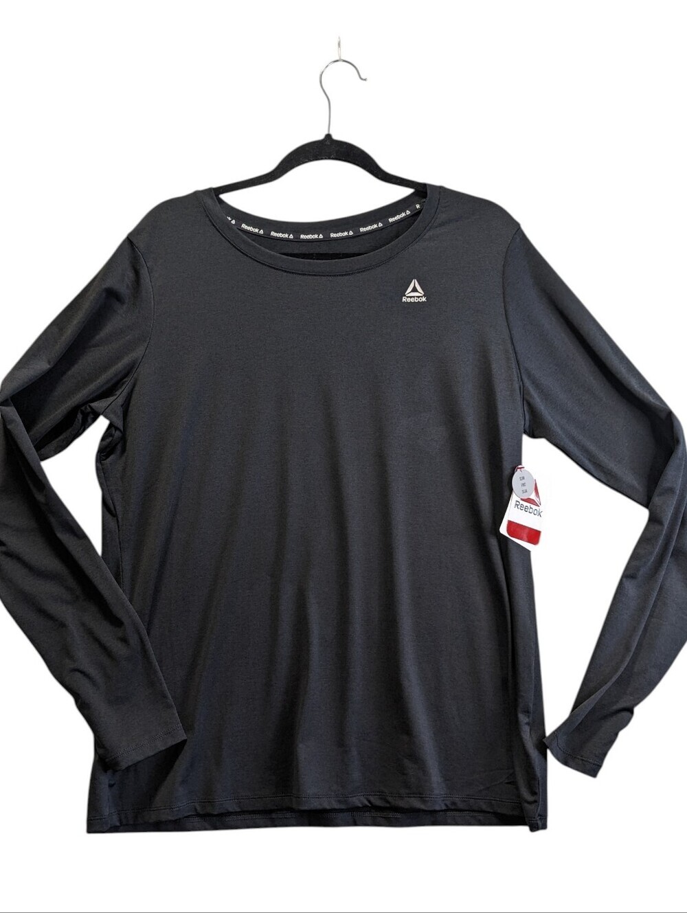 Reebok Men’s NEW Long Sleeve Black Performance Athletic Tee Size XL
